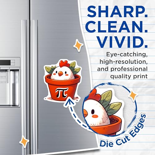 (2 Pack) Chicken in Pot Magnets - Cute Chicken Plant - Funny Kitchen Fridge Decor - 5" On Longest Side - for Cars, Fridges, Toolboxes - Made in USA - MAG8160