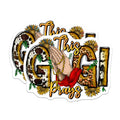 (2 Pack) This Gigi Prays Magnets - Christian Grandma Decor - Praying Nana Faith Based Refrigerator Item - 5 Inches On Longest Side - Thick Durable Magnet - Made in USA - MAG28899