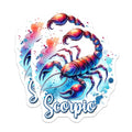 (2 Pack) Scorpio Zodiac Stickers - Astrological Sign - Horoscope Decal - 5" On Longest Side - Sticks to Smooth Flat Surfaces - Made in USA - BMCS6838