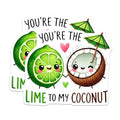 (2 Pack) Cute Fruit Magnet Set - Lime and Coconut Magnets - Kitchen Decor Magnets - Funny Fridge Magnets - 5" On Longest Side - for Cars, Refrigerators, Toolboxes, Lockers - Made in USA BMCS3517