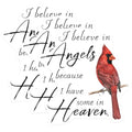 (3 Pack) Cardinal Decals - Angel Memorial Decal - in Memory of Decal - 3 Inches On Longest Side - Easy Peel & Apply - Made in USA - 3MCS7652
