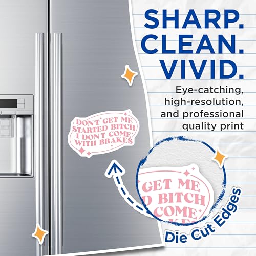 (2 Pack) Don't Get Me Started Magnets Magnets - 5" On Longest Side - Made in USA - Sticks to Refrigerators & Metal Surfaces - MAG8485