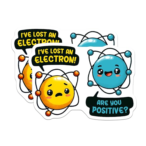 (2 Pack) Funny Science Magnets - Quirky Positive Energy Quotes - 5" On Longest Side - for Cars, Fridges, Toolboxes - Made in USA - MAG8018