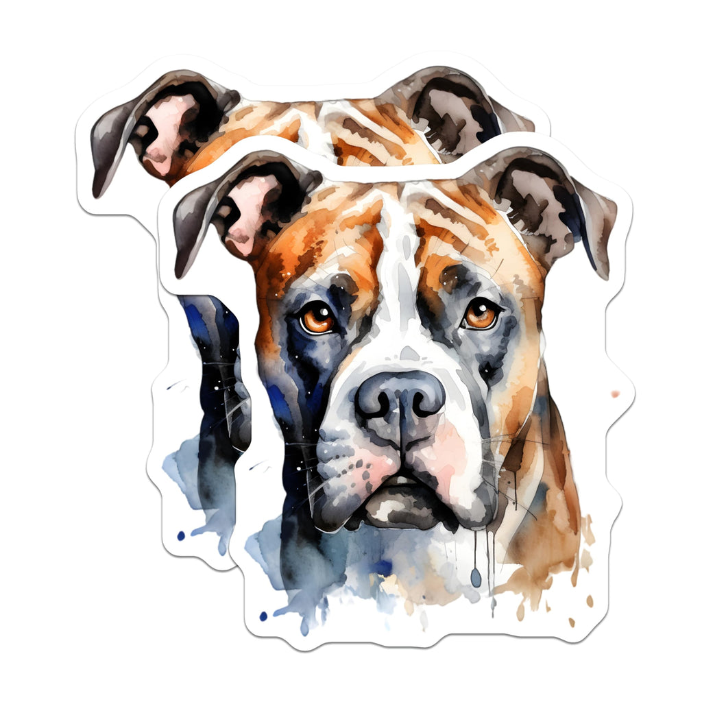 (2 Pack) Boxer Dog Watercolor Magnets - Unique Pet Art Magnet - Dog Mom Dad Fridge Decor - Animal Lover Kitchen - 5 Inches On Longest Side - Thick Durable Magnet - Made in USA - MAG28727