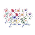 (2 Pack) Floral Inspirational Stickers - Flower Quote Decals - 5" On Longest Side - Sticks to Smooth Flat Surfaces - Made in USA - BMCS8572 - BMCS8572