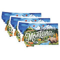 (3 Pack) Montana Decals - Laptop Decal - State Stickers- 3 Inches On Longest Side - Easy Peel & Apply - Made in USA - 3MCS5067