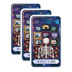 (3 Pack) Reality TV Junkie Decals - Funny Skeleton Stickers - Laptop Decal - 3 Inches On Longest Side - Easy Peel & Apply - Made in USA - 3MCS8752