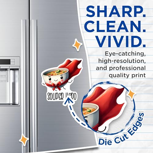 (2 Pack) Souper Hero Magnets - Superhero Kitchen Decor - 5" On Longest Side - for Cars, Fridges, Toolboxes - Made in USA - MAG7599