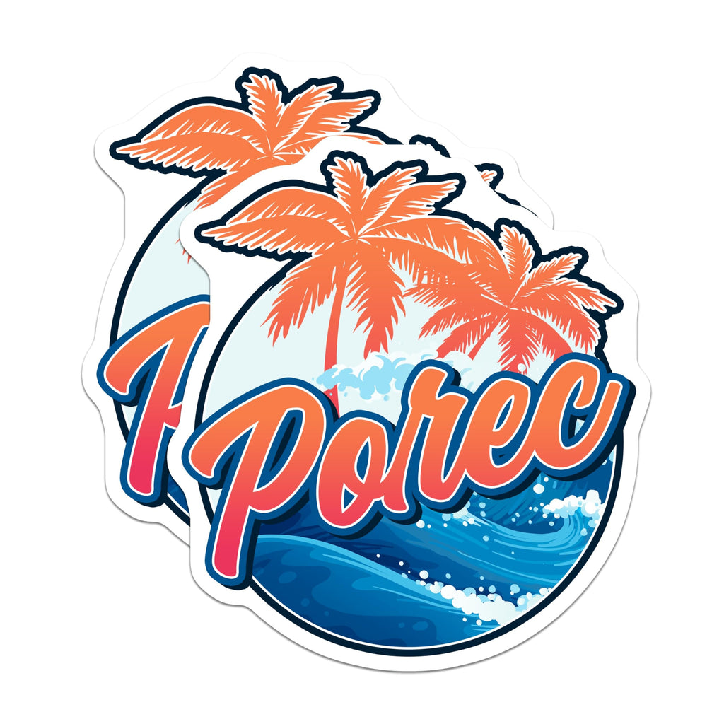 (2 Pack) Pore? Croatia Magnets - Beach Vacation Magnets - Souvenir Refrigerator Magnets - 5" On Longest Side - Premium Magnet - for Cars, Refrigerators, Toolboxes, Lockers - Made in USA - MAG18295