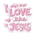 (2 Pack) Love Like Jesus Magnets Magnets - Christian Home Decor - Inspirational Bible Verse - 5" On Longest Side - Made in USA - Sticks to Refrigerators & Metal Surfaces - MAG8951