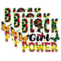 (3 Pack) Black Girl Power Decals - Laptop Decal - African Pride Stickers - 3 Inches On Longest Side - Easy Peel & Apply - Made in USA - 3MCS6125