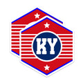 (2 Pack) Kentucky State Magnets - KY Pride - Red White and Blue Magnets - 5" On Longest Side - Premium Magnet - for Cars, Refrigerators, Toolboxes, Lockers - Made in USA - MAG17704