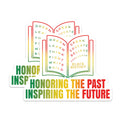 (2 Pack) Black History Magnets - Honoring Past Inspiring Future - Educational Empowerment Decor - 5 Inches On Longest Side - Thick Durable Magnet - Made in USA - MAG23206