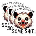 (3 Pack) Opossum Decals - Funny Animal Sticker - Laptop Decal - 3 Inches On Longest Side - Easy Peel & Apply - Made in USA - 3MCS4847