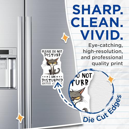 (2 Pack) Please Do Not Disturb Magnets - 5" On Longest Side - for Cars, Fridges, Toolboxes - Made in USA - MAG7730