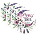 (3 Pack) Gypsy Soul Decals - Moon Flower Stickers - Boho Laptop Decal - 3 Inches On Longest Side - Easy Peel & Apply - Made in USA - 3MCS6310