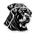 (2 Pack) Rottweiler Dog Magnets - Rottie Breed Lover - Canine Art Decor - Pet Owner Present - Animal Fridge Accessory - 5 Inches On Longest Side - Thick Durable Magnet - Made in USA - MAG36365