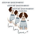 (3 Pack) German Shorthaired Pointer Decals - GSP Dog Stickers - Dog Breed Decal - 3 Inches On Longest Side - Easy Peel & Apply - Made in USA - 3MCS6065