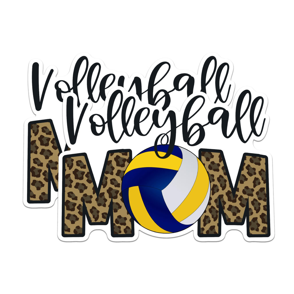 (2 Packs) Volleyball Mom Magnets - Volleyball Player Mom Magnets - 5 Inches On Longest Side - Premium Magnet - for Fridges, Toolboxes, Cars - Made in USA - MAG2351