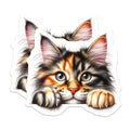 (2 Pack) Maine Coon Cat Magnets - Cute Kitty Decor - Fridge Magnets - 5" On Longest Side - Premium Magnet - for Cars, Refrigerators, Toolboxes, Lockers - Made in USA - MAG14529