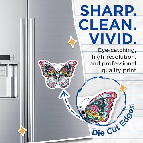 (2 Pack) Day of The Dead Decor Magnet - 5" On Longest Side - Sticks to Smooth Flat Surfaces - Made in USA - MAG9460