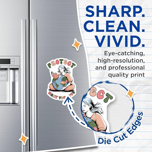 (2 Pack) Protect What You Love Magnets - 5" On Longest Side - for Cars, Fridges, Toolboxes - Made in USA - MAG7690