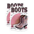 (2 Pack) Cowboy Boots Magnets - Pink Fan Western Decor - Glam Bling Country Magnets - 5 Inches On Longest Side - Thick Durable Magnet - Made in USA - MAG21317