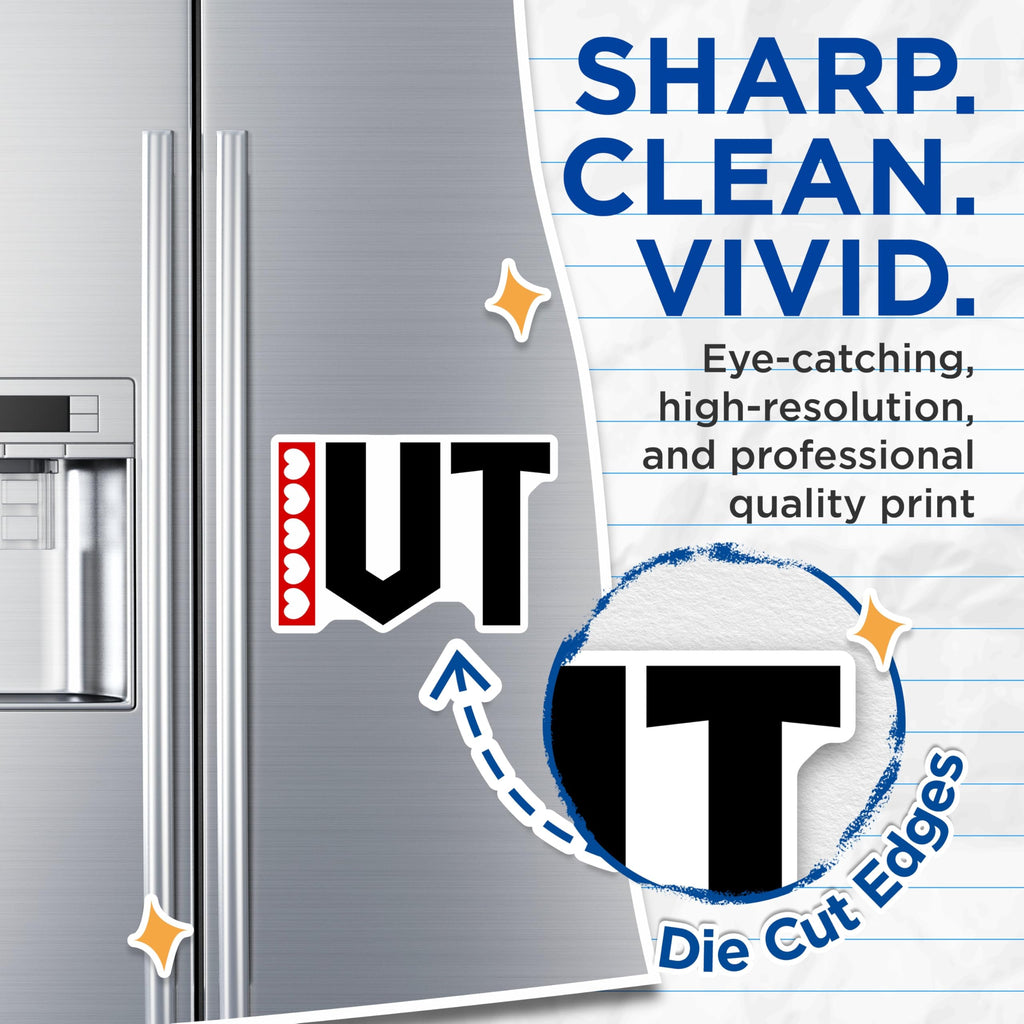 (2 Pack) IUT Magnets - University Tech Decor - College Student Accessories - 5" On Longest Side - Premium Magnet - for Cars, Refrigerators, Toolboxes, Lockers - Made in USA - MAG17294