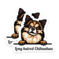 (2 Pack) Long Haired Chihuahua Magnets - Cute Dog - Pet Lover Accessories - 5" On Longest Side - for Cars, Fridges, Toolboxes - Made in USA - MAG4221