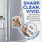 (2 Pack) Quitting My Job Magnets - Funny Bear Magnets - Office Humor Magnets - Hilarious Quotes Magnets - 5" On Longest Side - for Cars, Fridges, Toolboxes - Made in USA - MAG4339
