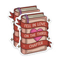(2 Pack) Romance Book Magnets - Love Story Reading Decor - Literary Enthusiast - Third Chapter Love Quotes - 5 Inches On Longest Side - Thick Durable Magnet - Made in USA - MAG21462