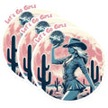 (3 Pack) Cowgirl Decals - Disco Ball Art - Lets Go Girls Laptop Decal - 3 Inches On Longest Side - Easy Peel & Apply - Made in USA - 3MCS1439