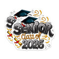 (2 Pack) Senior 2026 Magnets - Graduation Year - Class of 2026 Celebrate- 5" On Longest Side - Sticks to Smooth Flat Surfaces - Made in USA - MAG11443