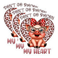 (3 Pack) Pig Decals - Cute Animal Sticker - Funny Saying Decals - 3 Inches On Longest Side - Easy Peel & Apply - Made in USA - 3MCS6701