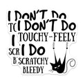 (2 Pack) Sarcastic Cat Humor Magnets - Introvert Anti Social Decor - Funny Cat Lover Fridge Art - 5 Inches On Longest Side - Thick Durable Magnet - Made in USA - MAG38004