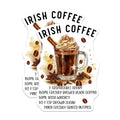 (2 Pack) Irish Coffee Recipe Magnets - Whiskey Drink Recipe - St Patricks Day Decor - Kitchen Fridge Magnets - 5 Inches On Longest Side - Thick Durable Magnet - Made in USA - MAG38919
