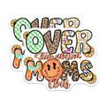(2 Pack) Overstimulated Moms Club Magnets - Trendy Mom Life Decor - Motherhood Humorous Accessory - 5 Inches On Longest Side - Thick Durable Magnet - Made in USA - MAG30350