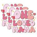 (3 Pack) One Loved Mama Decals - Motherhood Sayings - Mom Laptop Decal - 3 Inches On Longest Side - Easy Peel & Apply - Made in USA - 3MCS6485