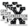 (3 Pack) Generation X Decals - 1965 to 1980 - Laptop Decal - 3 Inches On Longest Side - Easy Peel & Apply - Made in USA - 3MCS1884