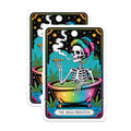 (2 Pack) High Priestess Magnets - Tarot Card Art - Weed Leaf Decor - 5" On Longest Side - Premium Magnet - for Cars, Refrigerators, Toolboxes, Lockers - Made in USA - MAG14707