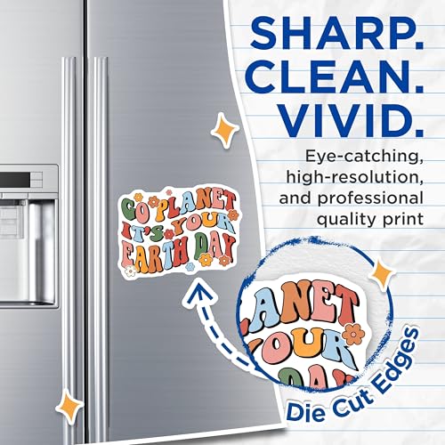 (2 Pack) Go Planet It's Your Earth Day Magnets Magnets - Earth Day Decor - 5" On Longest Side - Made in USA - Sticks to Refrigerators & Metal Surfaces - MAG8720