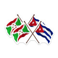 (2 Pack) Burundi Cuban Flag Magnets - World Heritage - International Pride - 5 Inches On Longest Side - Thick Durable Magnet - Made in USA - MAG37761
