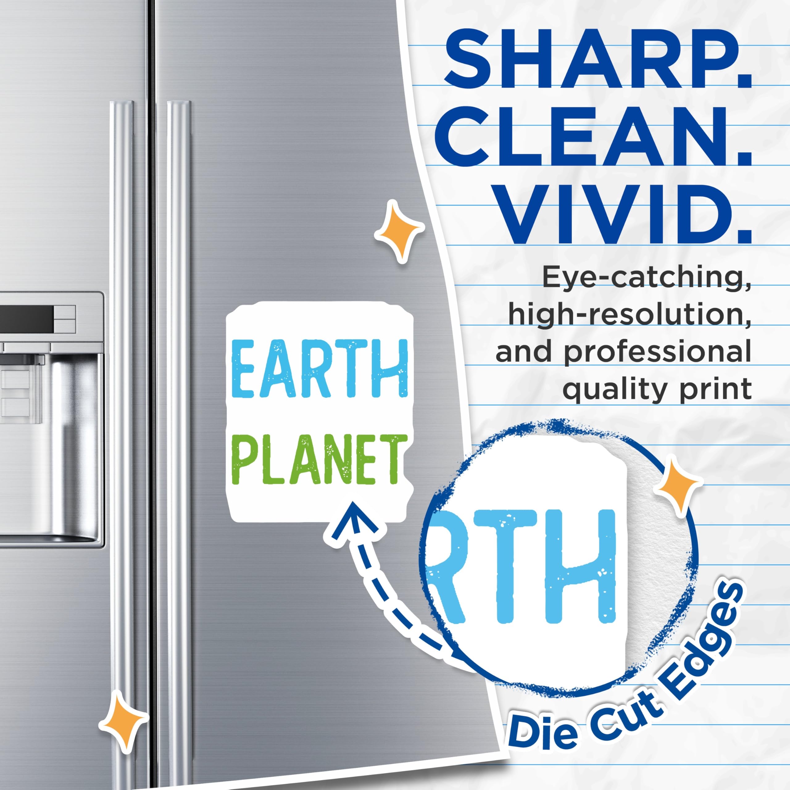 (2 Pack) Earth Planet Magnets - Environmental Awareness Message - Eco Friendly Home Decor - Nature Lover Statement Art - 5 Inches On Longest Side - Thick Durable Magnet - Made in USA - MAG21596