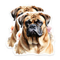 (2 Pack) Bullmastiff Dog Magnets - Cute Puppy Artwork - Fridge Decor Magnets - 5" On Longest Side - Premium Magnet - for Cars, Refrigerators, Toolboxes, Lockers - Made in USA - MAG15892