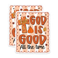(2 Pack) God is Good Magnets - Fall Christian Decor - Faith Inspirational Religious Kitchen Refrigerator - 5 Inches On Longest Side - Thick Durable Magnet - Made in USA - MAG25120