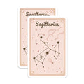(2 Pack) Sagittarius Constellation Stickers - Zodiac Sign Decal - Astrology Star Sign - 5" On Longest Side - Sticks to Smooth Flat Surfaces - Made in USA - BMCS9398
