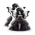 (2 Pack) Dark Fairy Princess Magnets - Gothic Aesthetic Decor - Whimsical Butterfly Queen Art - Enchanted Fantasycore - 5 Inches On Longest Side - Thick Durable Magnet - Made in USA - MAG39883