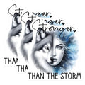 (3 Pack) Wolf Girl Decals - Stronger Than The Storm Stickers - Laptop Decals - 3 Inches On Longest Side - Easy Peel & Apply - Made in USA - 3MCS7997