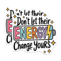 (2 Pack) Motivational Magnets - Positive Energy Quote - Mental Health Affirmation - Inspiring Self Care Reminder Decor - 5 Inches On Longest Side - Thick Durable Magnet - Made in USA - MAG20909