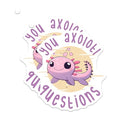 (2 Pack) Cute Axolotl Magnets - 5" On Longest Side - for Cars, Fridges, Toolboxes - Made in USA - MAG7777